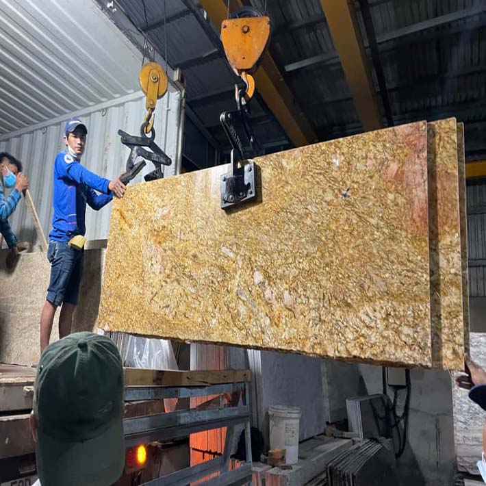 á hoa cương granite vàng bình định